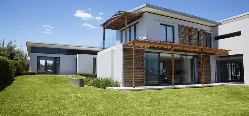 A modern looking home.