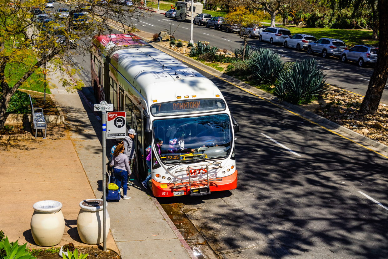 City bus in San Diego