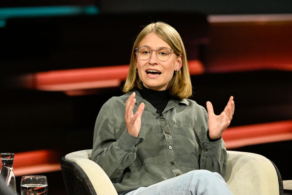 Svenja Appuhn, die Bundessprecherin der Grünen Jugend, plädierte bei 