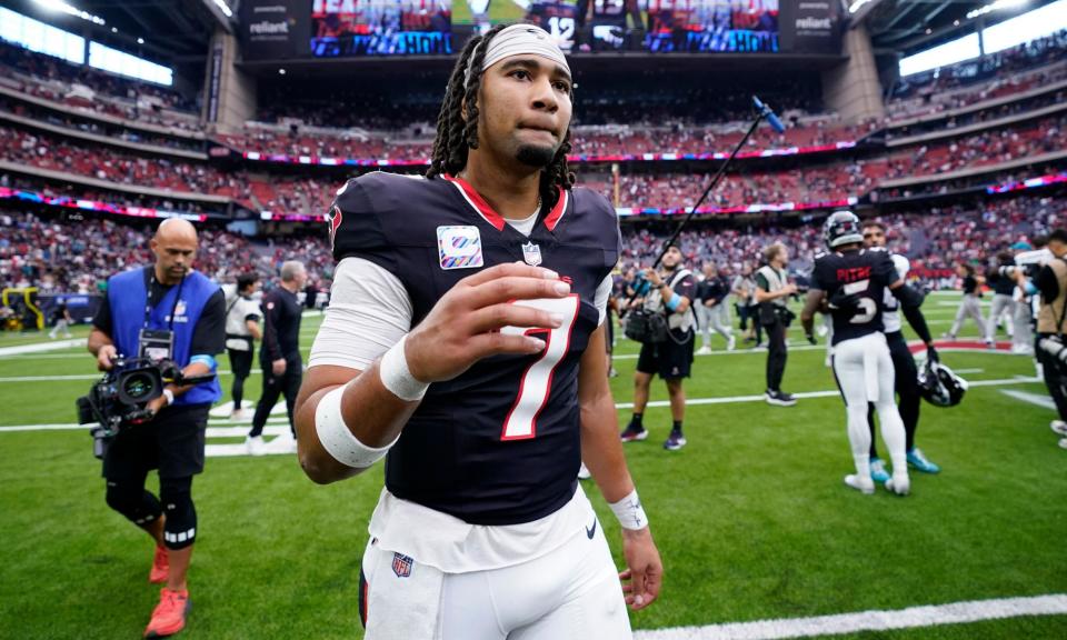 <span>CJ Stroud has led the Texans to a 4-1 record this season.</span><span>Photograph: Eric Christian Smith/AP</span>