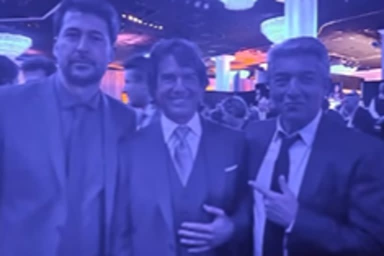 Ricardo Darín y Santiago Mitre posaron junto a Tom Cruise, la estrella de la noche en la previa a los Oscar