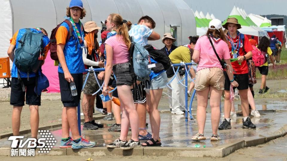 南韓主辦本屆世界童軍大露營，高溫導致多人中暑。（圖／達志影像美聯社）