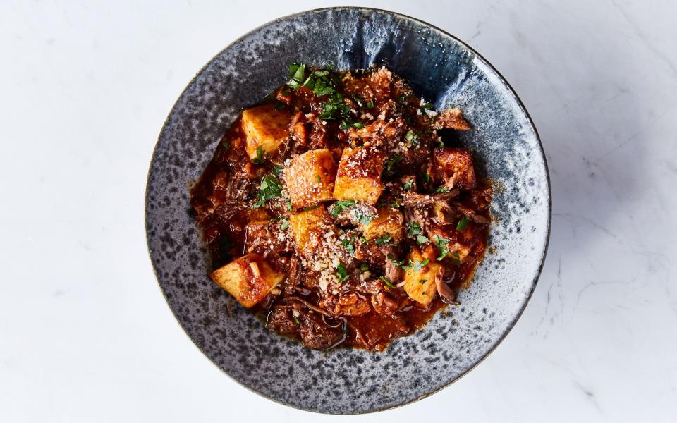 Oxtail Ragù with Semolina Gnocchi