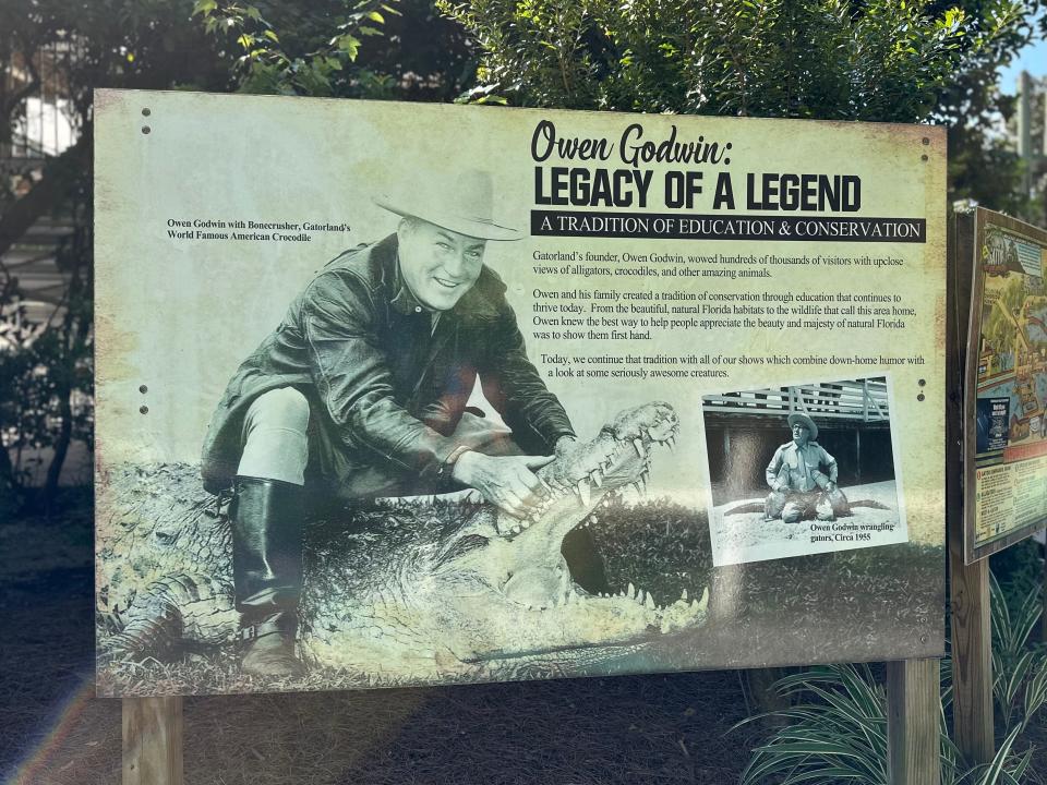 Owne Godwin: Legacy of a legend sign in Gatorland