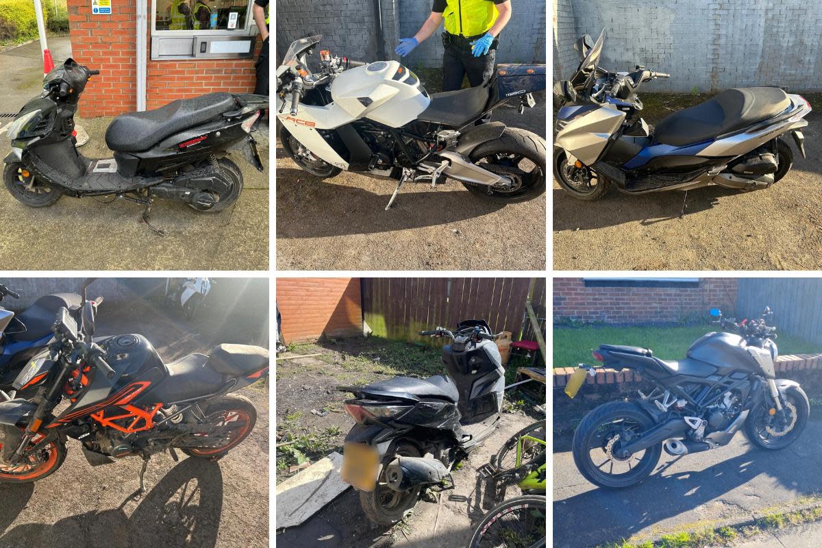 Motorcycles seized in police blitz <i>(Image: Northumbria Police)</i>