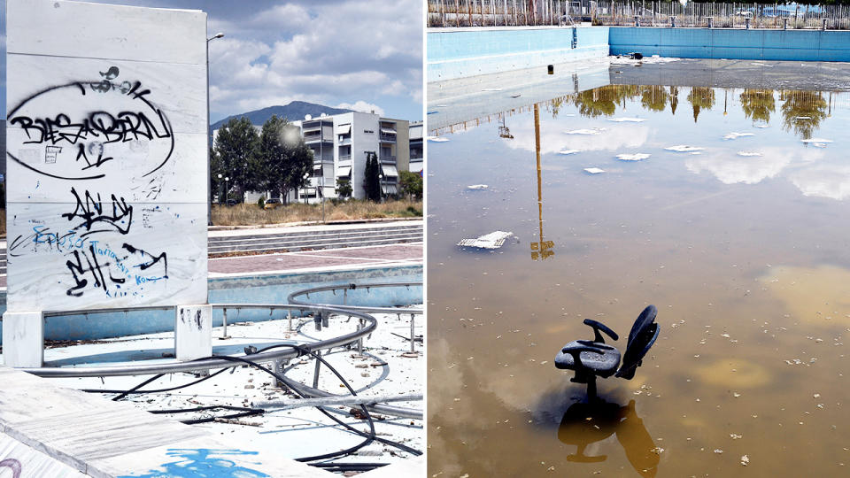 Some of the most iconic Olympic Games venues now lie in wrack and ruin. Image: Getty