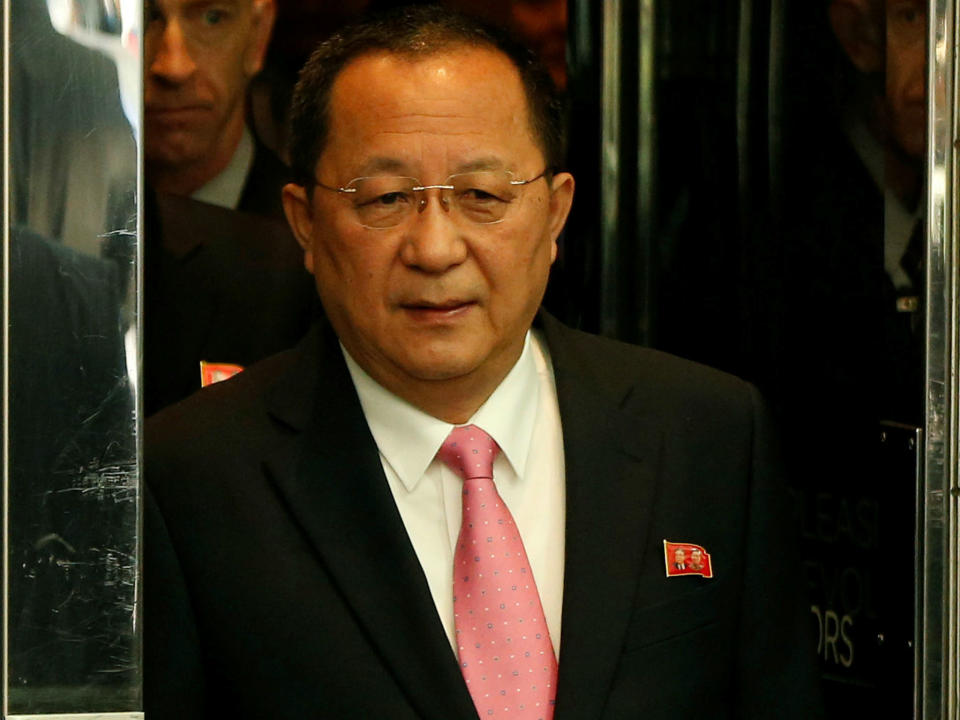 North Korean Foreign Minister Ri Yong-ho was in Sweden meeting with officials: REUTERS/Shannon Stapleton