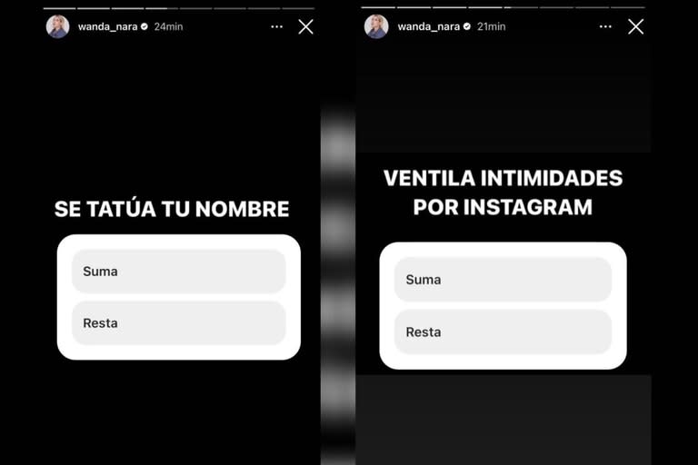 La picante encuesta que hizo Wanda Nara (Foto: Instagram @wanda_nara)