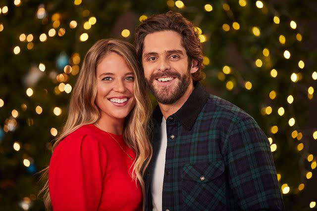 <p>Katie Kauss/ABC via Getty</p> Lauren Akins and Thomas Rhett