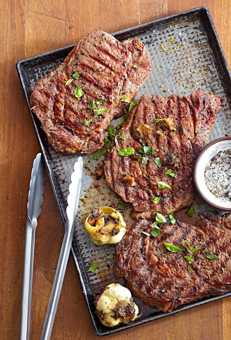 Steak recipes are a great way to celebrate a special occasion, but this garlic steak is so good, you'll end up making it normal weeknights too. Serve with a grilled garlic spread on top for a delectable dinner.