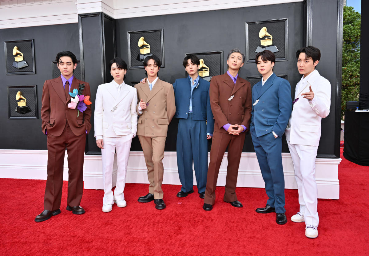 BTS' Louis Vuitton Grammys suits to be sold at MusiCares Charity