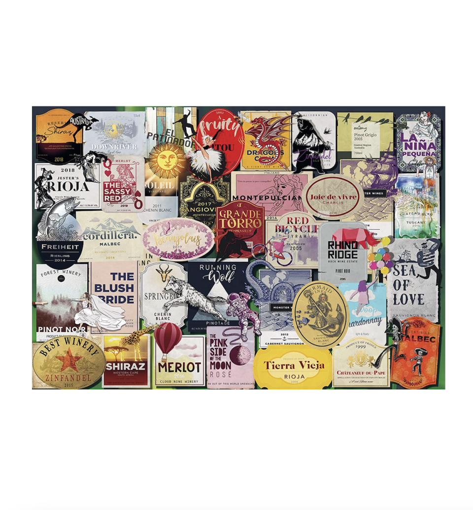 27) Wine Labels 1000-Piece Jigsaw Puzzle