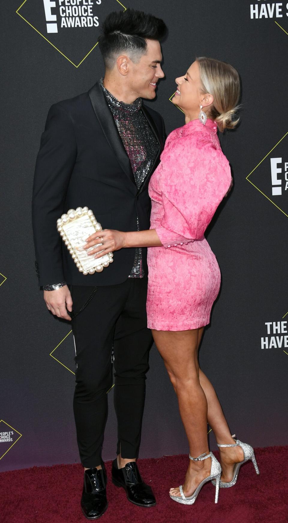 Tom Sandoval and Ariana Madix attend the 2019 E! People's Choice Awards at Barker Hangar on November 10, 2019 in Santa Monica, California