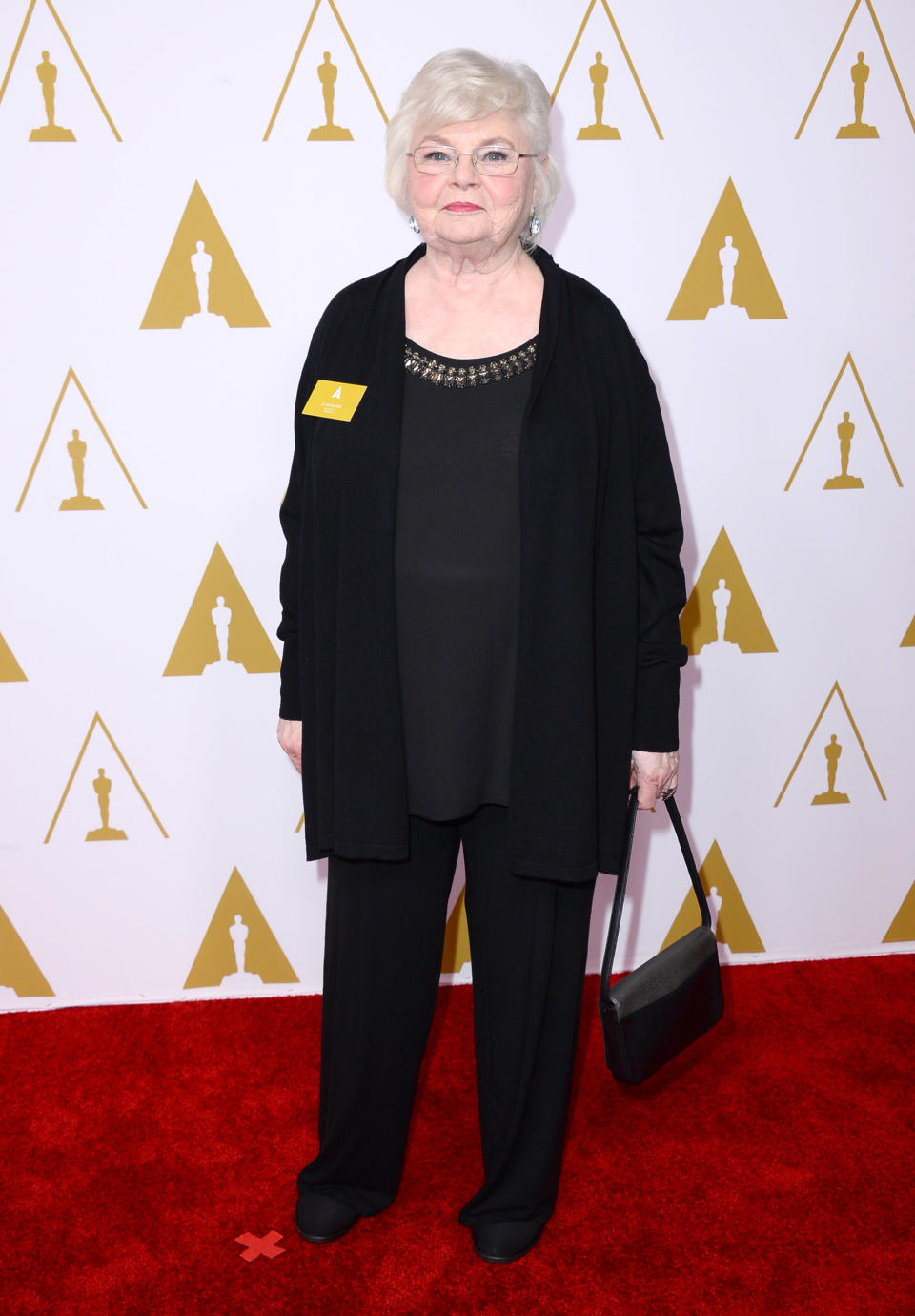 June Squibb arrives at the 86th Oscars Nominees Luncheon, on Monday, Feb. 10, 2014 in Beverly Hills, Calif. (Photo by Jordan Strauss/Invision/AP)