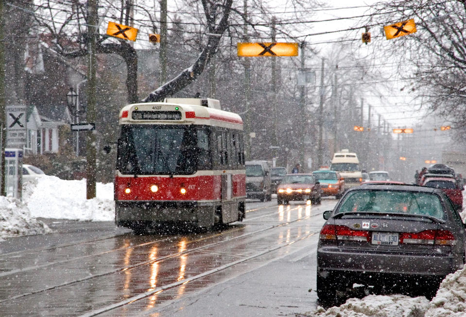 Toronto King Streetcar in Winter/Getty Images