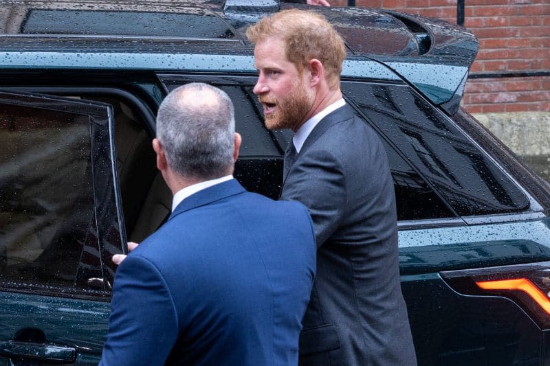 El príncipe Harry en la Corte Suprema de Londres 