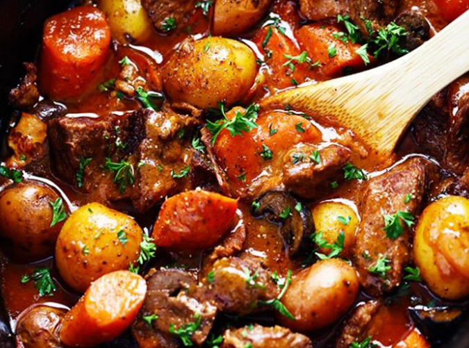 Slow-Cooker Beef Bourguignon