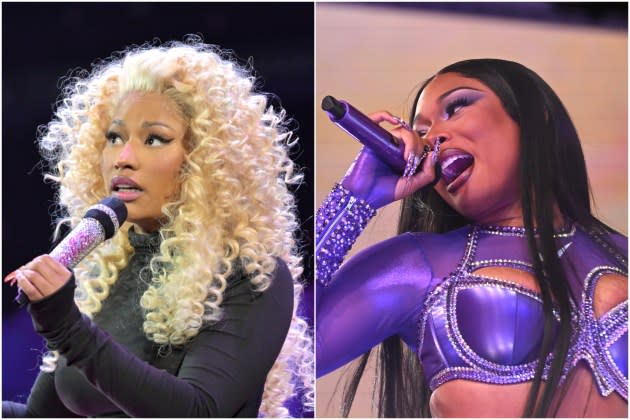 Nicki MInaj, Megan Thee Stallion - Credit: Derek White/Getty Images; Noam Galai/Getty Images