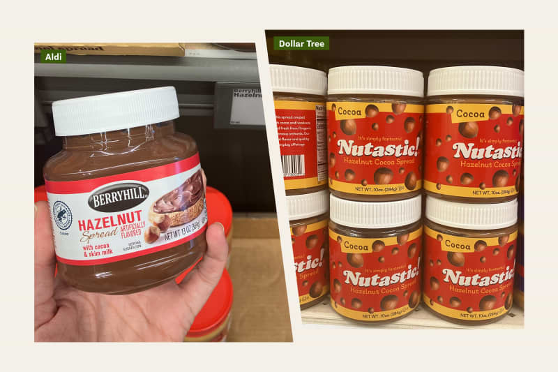 Aldi vs Dollar Tree: Hazelnut-Cocoa spread