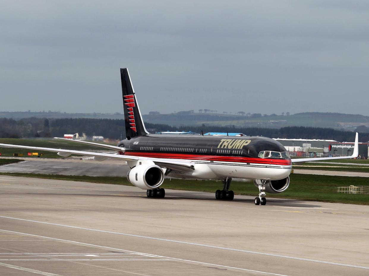 Trump's Boeing 757.