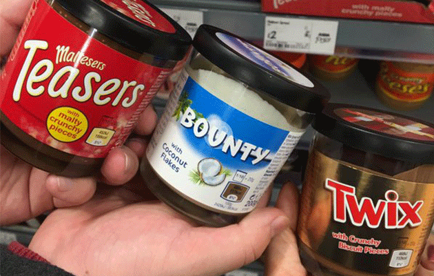 Malteasers, Bounty and Twix spreads are here. Photo: Twitter