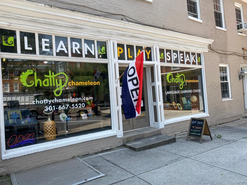 People can learn language, computer and art skills at the Chatty Chameleon in Greencastle.