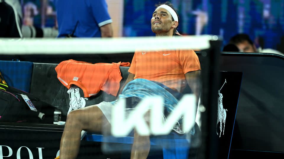 Nadal is recovering from major hip surgery earlier this year. - MANAN VATSYAYANA/AFP/AFP via Getty Images