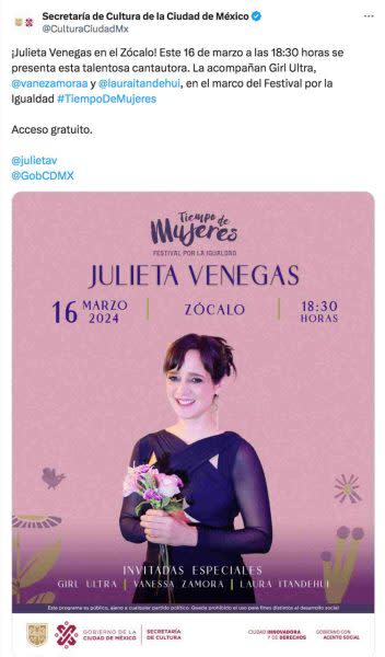 Julieta Venegas Zócalo