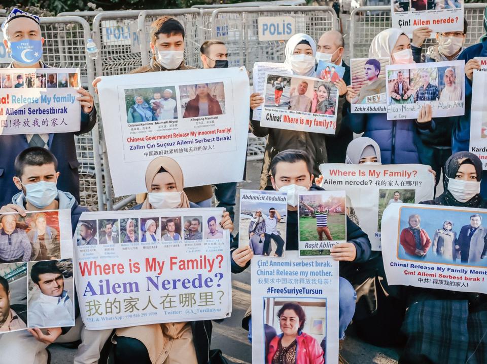 China’s inhumane treatment of the Uighur Muslim minority is front and centre of Labour’s reasoning for the vote (AFP via Getty Images)