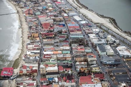 View of the aftermath of Hurricane Irma on Sint Maarten Dutch part of Saint Martin island in the Caribbean September 6, 2017. Picture taken September 6, 2017. Netherlands Ministry of Defence/Handout via REUTERS