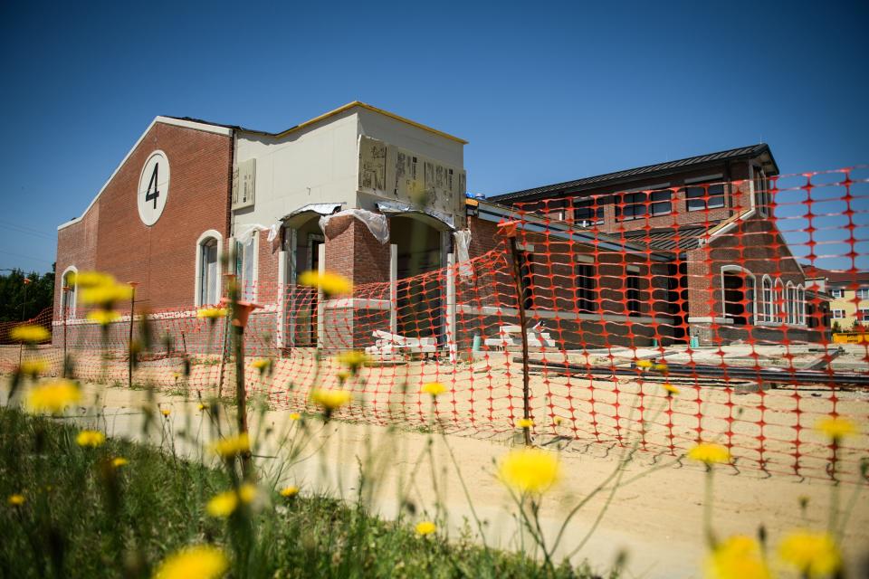 A new Fayetteville Fire Station 4 is under construction on Bragg Blvd.