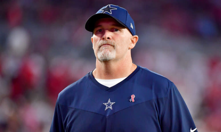 Dan Quinn in his Cowboys outfit.