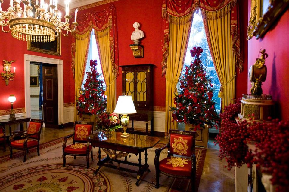 Red Room with Cranberry Trees