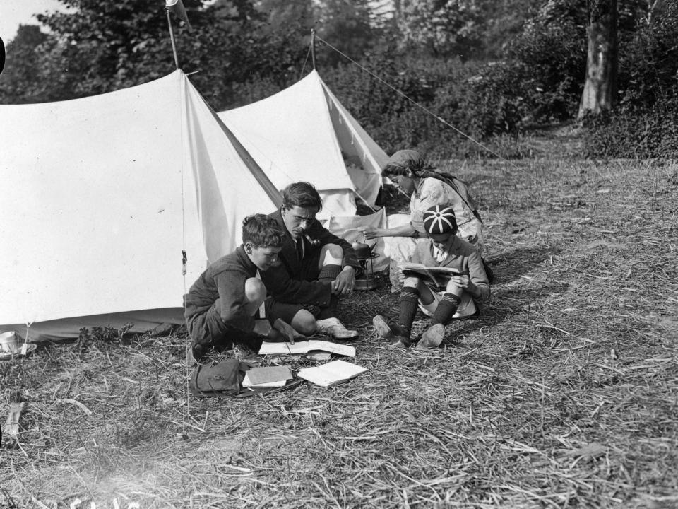 vintage camping 20's