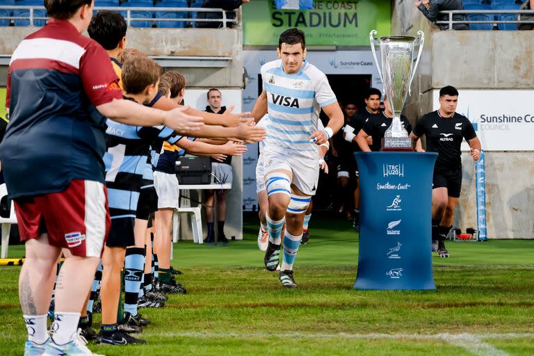 Efraín Elías fue el capitán de los Pumitas tanto en el Rugby Championship M20 como en el Mundial Juvenil de Sudáfrica, jugados este año; ahora puede debutar en el seleccionado mayor, contra Nueva Zelanda.
Sunshine Coast Stadium, Queensland, Australia
07/05/2024
Photo: Rachel Wright / Gaspafotos / Prensa UAR