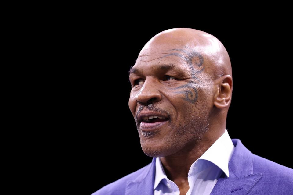 Mike Tyson in Saudi Arabia in 2023.