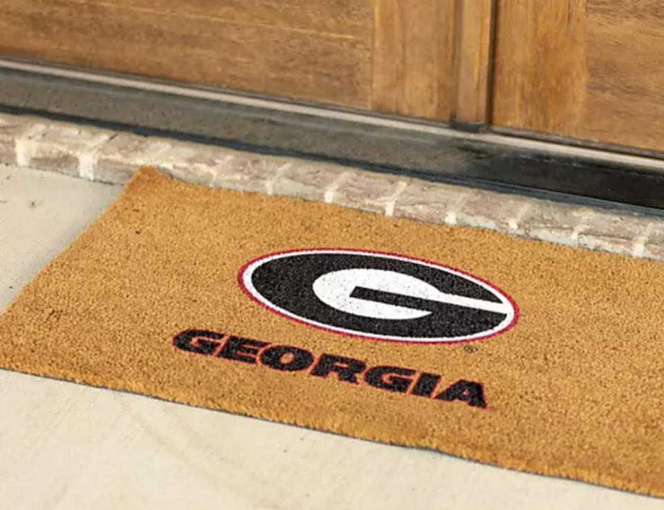 A map with the Georgia logo