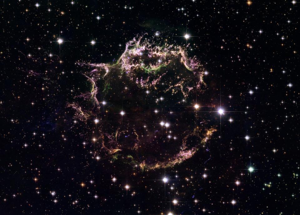 Cassiopeia A stellar death Hubble