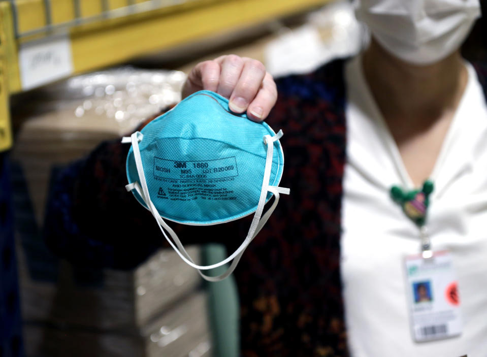 Hospitals Stock Up On PPE (Jonathan Wiggs / Boston Globe via Getty Images)