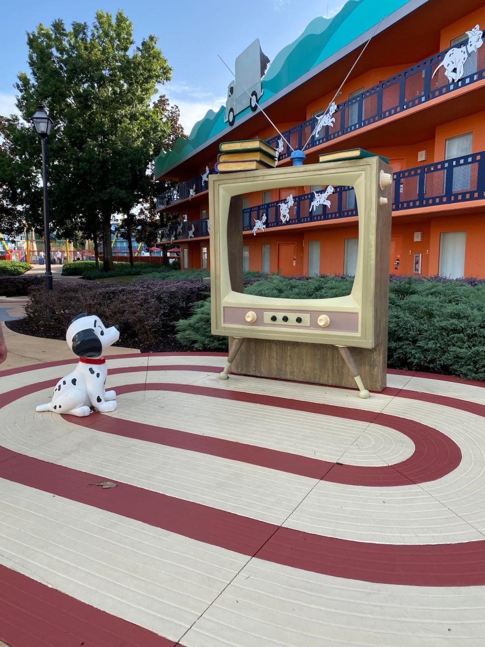 The "101 Dalmations" section of Disney's All-Star Movies Resort.