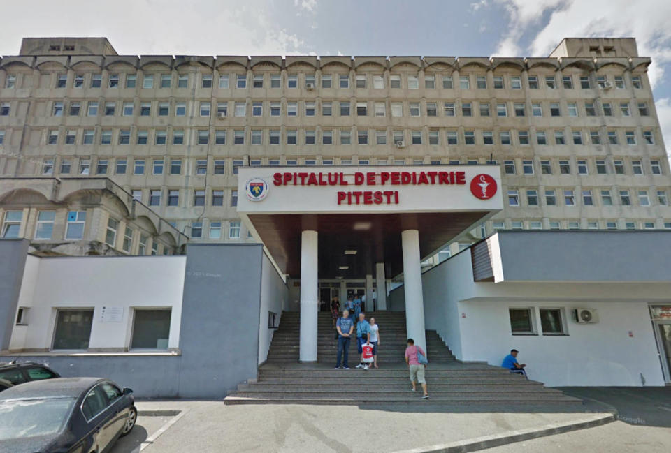 Pitesti Pediatric Hospital in Romania. (Google Maps)