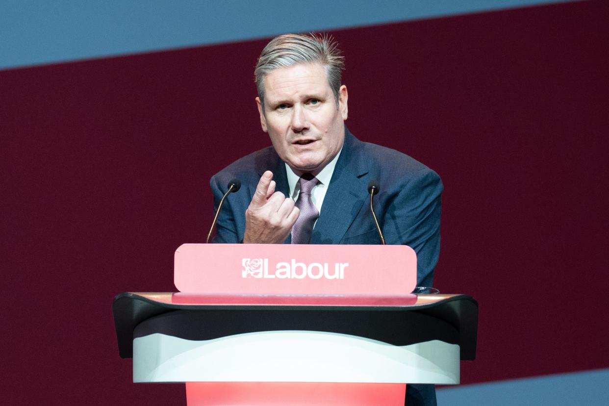 Sir Keir Starmer will speak at his party’s conference later (Stefan Rousseau/PA) (PA Wire)