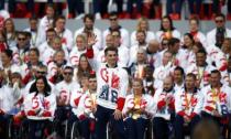 Britain Olympics - Team GB Homecoming Parade - London - 18/10/16 Max Whitlock of Great Britian during the Parade Action Images via Reuters / Peter Cziborra Livepic