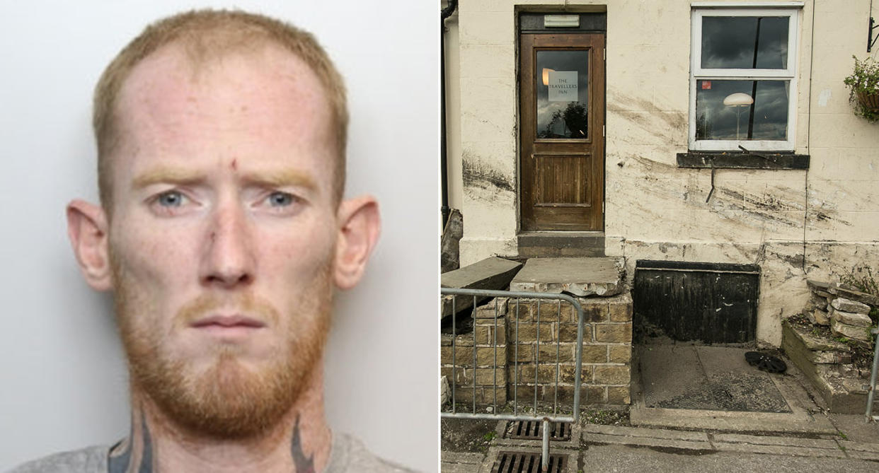 Owen Scott ploughed his car with four children inside into the wall of a pub near Barnsley in August last year. (SWNS)