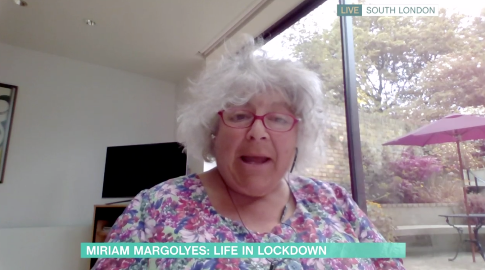 Mirian Margolyes on This Morning, ITV 