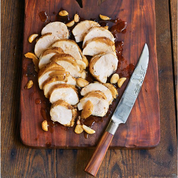 17) Honey-Roasted Chicken Breasts with Preserved Lemon and Garlic