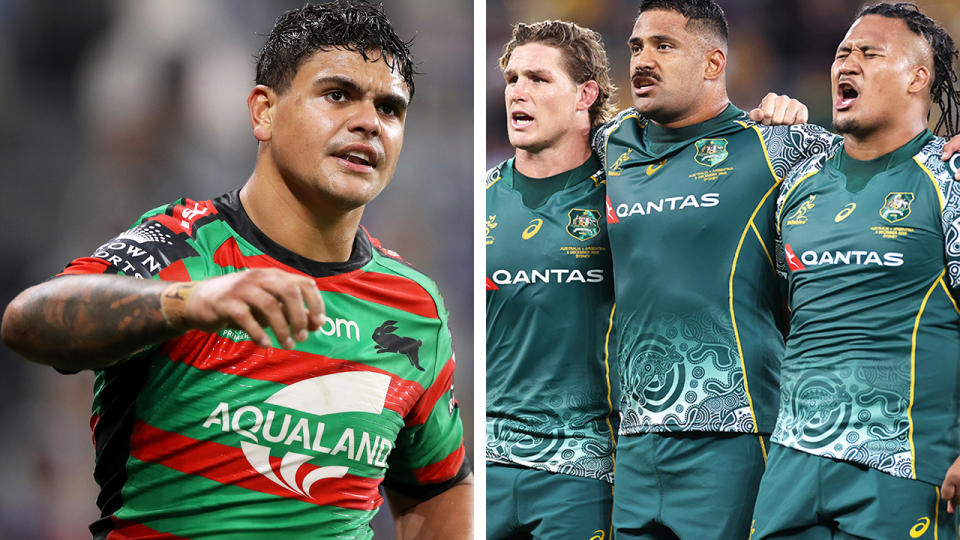 Latrell Mitchell was sceptical of the Wallabies' decision to sing the national anthem in Indigenous language.