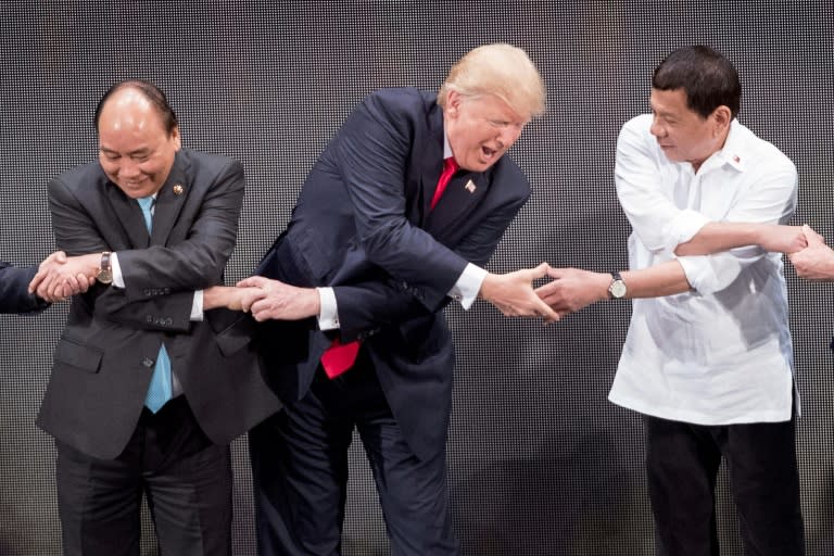 Asian leaders vied with each other during Trump's five-nation sweep to fete a president known for his partiality to grand gestures of honour and respect