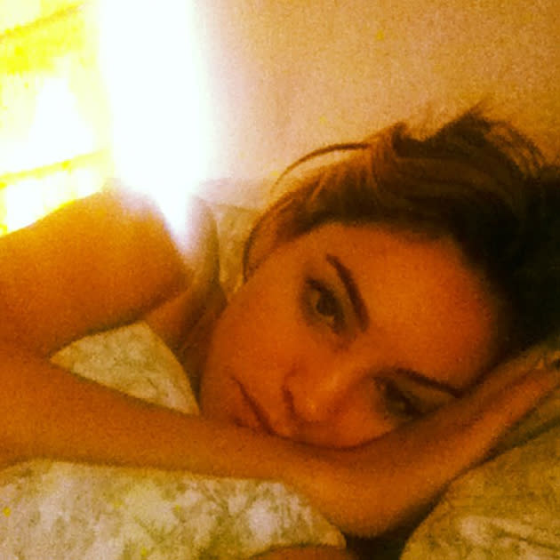 Celebrity photos: Kelly Brook spent last weekend in New York for her boyfriend’s birthday, and tweeted this picture when she got back. She captioned it ‘jet lag,’ but we think she looks gorge.