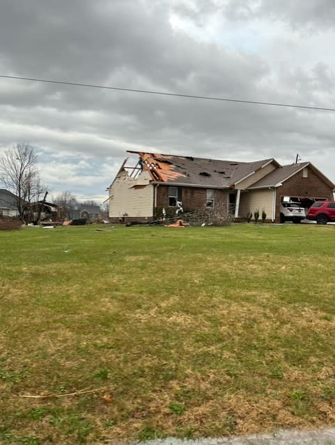 Storm damage along Tylertown Road in Clarksville (Courtesy: Kerianna Mullins)